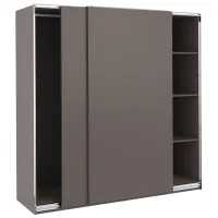 Шкаф Ikea Pax/Hasvik 200 x 66см x 201.2 / ДСП / Темно серый photo 5