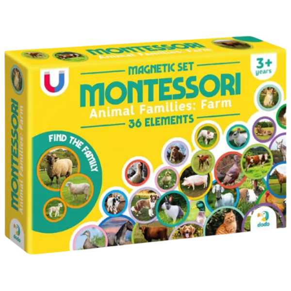 Joc educativ DoDo Animal families: farm 3+/ Magnetic  photo 1 Joc educativ DoDo Animal families: farm 3+/ Magnetic  photo 1