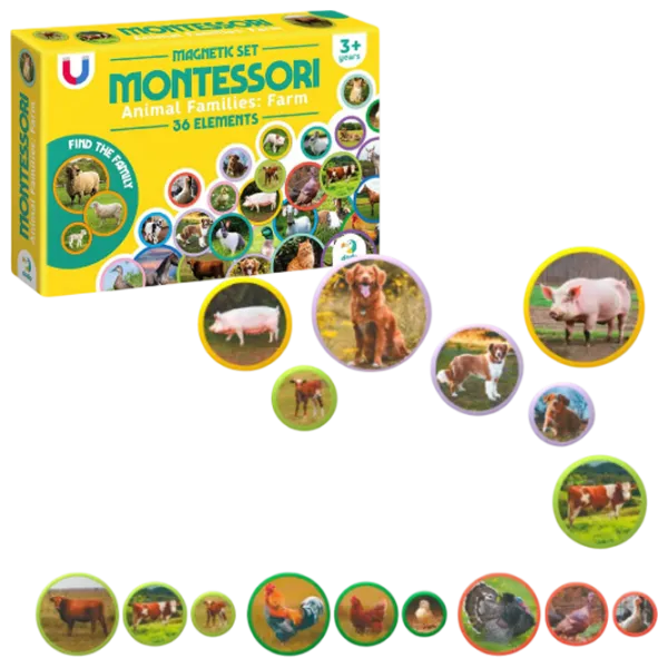 Joc educativ DoDo Animal families: farm 3+/ Magnetic  photo 3 Joc educativ DoDo Animal families: farm 3+/ Magnetic  photo 3