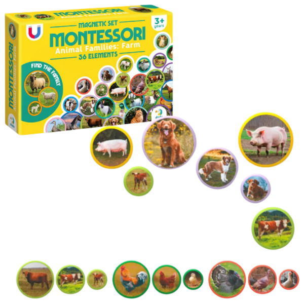 Joc educativ DoDo Animal families: farm 3+/ Magnetic  photo 3 Joc educativ DoDo Animal families: farm 3+/ Magnetic  photo 3