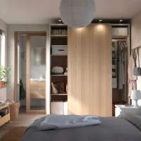 Шкаф Ikea Pax/Hasvik 200 x 66см x 236.4 / ДСП / Дуб photo 4