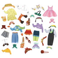 Joc educativ DoDo Stylish girl 3+/ Magnetic photo 5