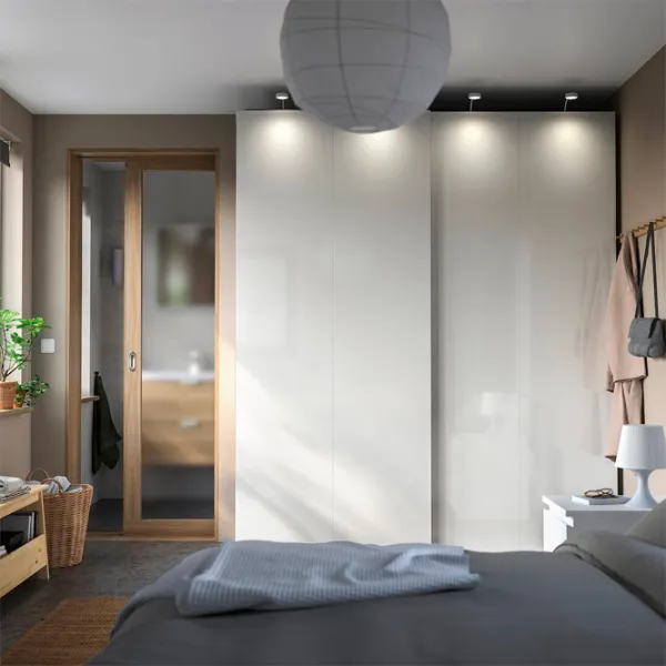 Dulap Ikea Pax/Hasvik 200 x 66 x 236.4 / DSP / Alb photo 2