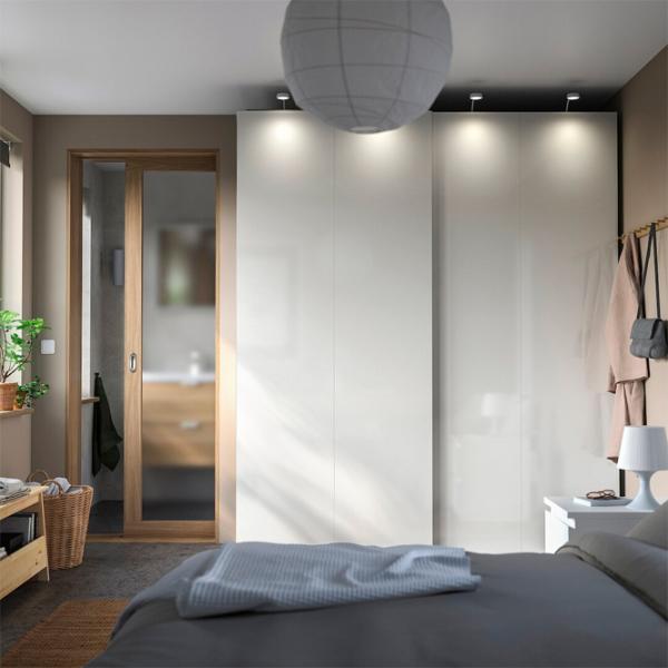 Dulap Ikea Pax/Hasvik 200 x 66 x 236.4 / DSP / Alb photo 2