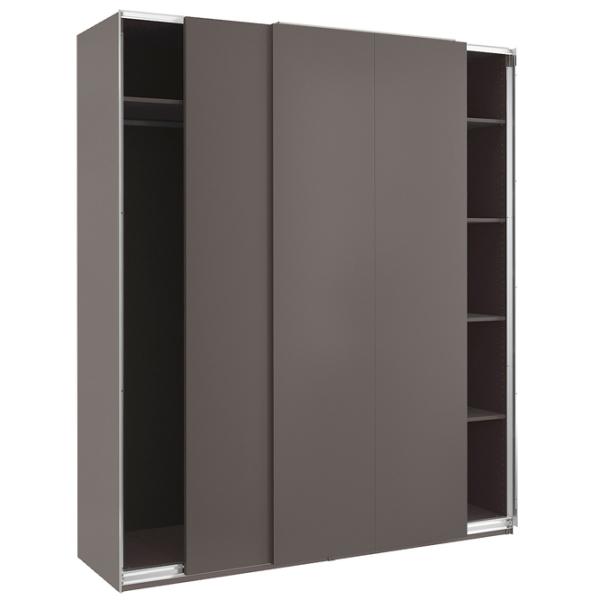 Шкаф Ikea Pax/Hasvik 200 x 66см x 236.4 / ДСП / Темно серый photo 2