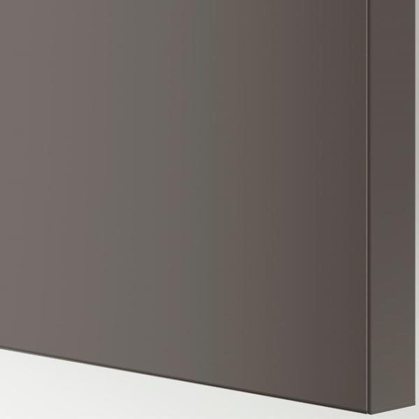 Шкаф Ikea Pax/Hasvik 200 x 66см x 236.4 / ДСП / Темно серый photo 4