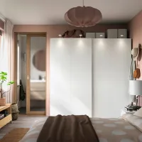 Шкаф Ikea Pax/Hasvik 200 x 66см x 201.2 / ДСП / Белый photo 2