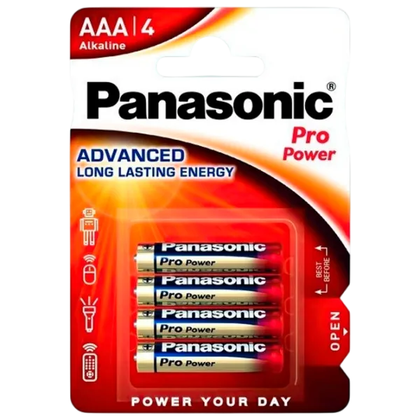 Батарейка Panasonic PRO Power LR03 1.5 В / 4 шт. photo 1