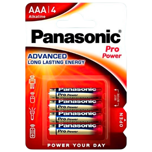 Батарейка Panasonic PRO Power LR03 1.5 В / 4 шт. photo 1