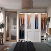 Dulap Ikea Pax/Grimo 200 x 66 x 201.2 / DSP / Alb photo 3