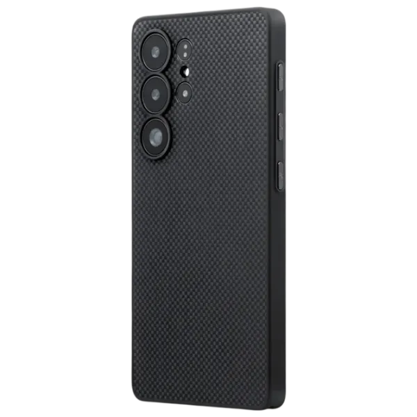 Husă pentru smartphone Samsung Galaxy S25 Ultra 5G Pitaka / Back / TPU / Gray Black photo 1