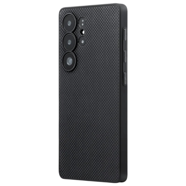 Husă pentru smartphone Samsung Galaxy S25 Ultra 5G Pitaka / Back / TPU / Gray Black photo 1