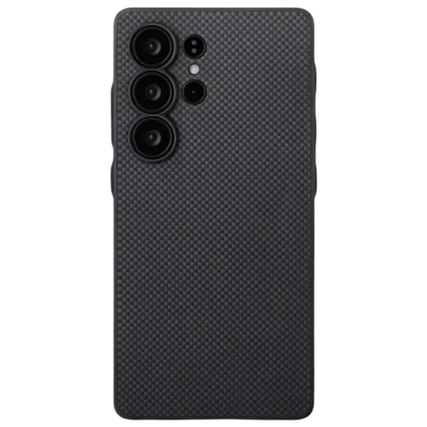Husă pentru smartphone Samsung Galaxy S25 Ultra 5G Pitaka / Back / TPU / Gray Black photo 2