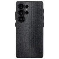 Husă pentru smartphone Samsung Galaxy S25 Ultra 5G Pitaka / Back / TPU / Gray Black photo 2
