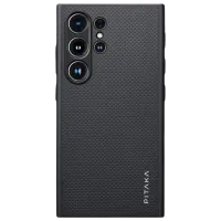 Husă pentru smartphone Samsung Galaxy S24 Ultra Pitaka / Back / TPU / Gray Black photo 2