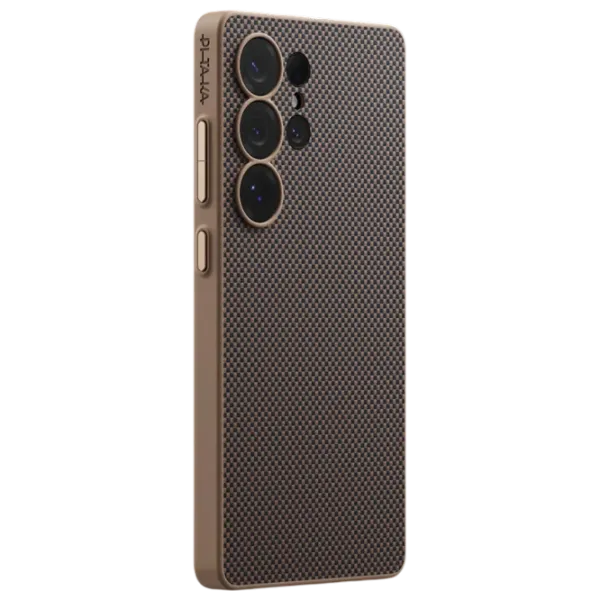 Чехол для смартфона Samsung Galaxy S25 Ultra 5G Pitaka / Back / ТПУ / Черный Золото photo 1