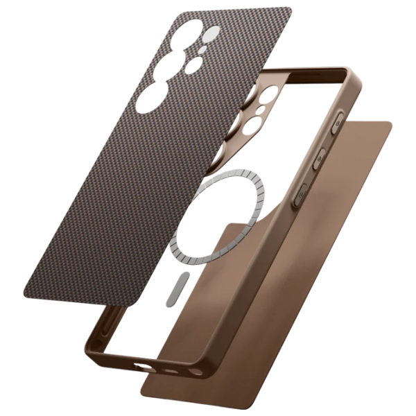 Чехол для смартфона Samsung Galaxy S25 Ultra 5G Pitaka / Back / ТПУ / Черный Золото photo 3