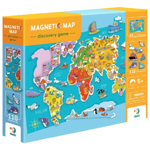 Развивающий набор DoDo World Map 3+/ Магнитный photo 1