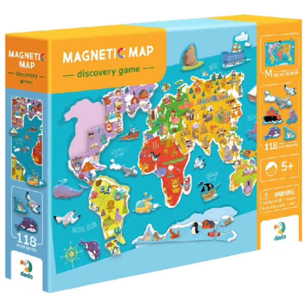 Развивающий набор DoDo World Map 3+/ Магнитный photo 1