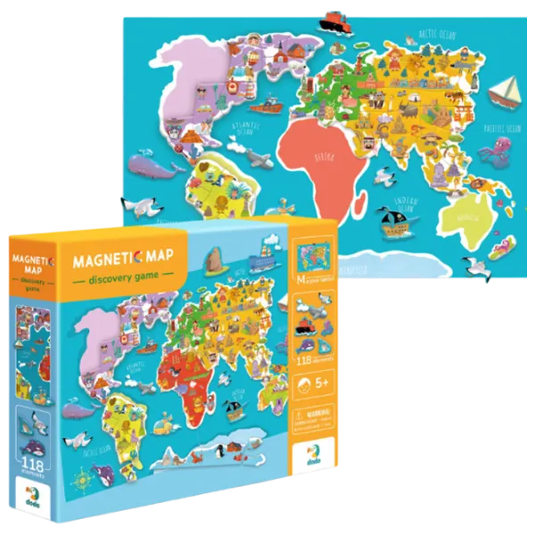 Развивающий набор DoDo World Map 3+/ Магнитный photo 3