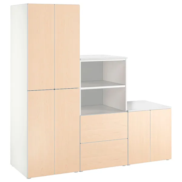 Шкаф Ikea Smastad/Platsa 181 x 57см x 180 / ДСП / Белый photo 2