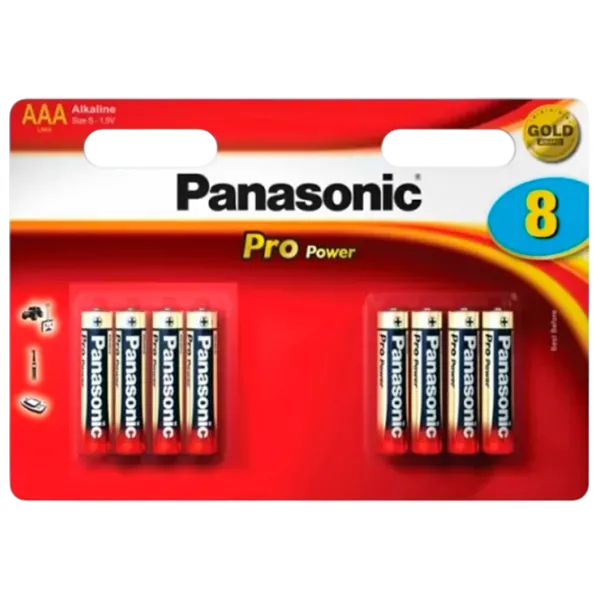 Baterie Panasonic PRO Power LR03 1.5 V / 8 buc. photo 1