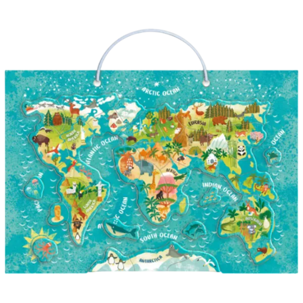 Развивающий набор DoDo World Map: Animals 3+/ Магнитный photo 2
