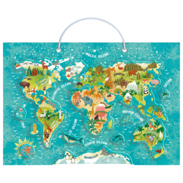 Развивающий набор DoDo World Map: Animals 3+/ Магнитный photo 2