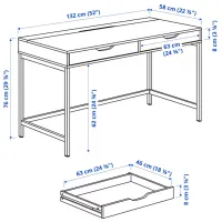 Masă de birou Ikea Alex PAL/ Dark Gray photo 7