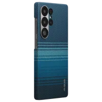 Husă pentru smartphone Samsung Galaxy S25 Ultra 5G Pitaka / MagSafe Back / PC / Light Blue photo 2