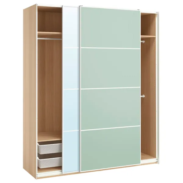 Шкаф Ikea Pax/Mehamn/Auli 200 x 66см x 236.4 / ДСП / Дуб photo 2