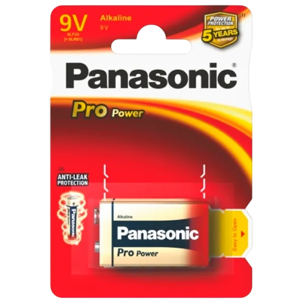 Батарейка Panasonic PRO Power 6LR61  9 В / 1 шт. photo 1