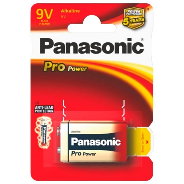 Батарейка Panasonic PRO Power 6LR61  9 В / 1 шт. photo 1