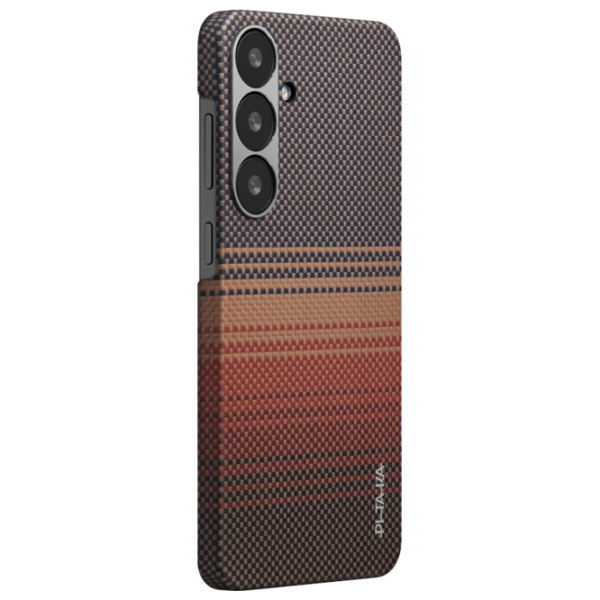 Husă pentru smartphone Samsung Galaxy S25 5G Pitaka / MagSafe Back / PC / Red Brown photo 2 Husă pentru smartphone Samsung Galaxy S25 5G Pitaka / MagSafe Back / PC / Red Brown photo 2