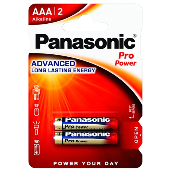 Baterie Panasonic PRO Power LR03 1.5 V / 2 buc. photo 1