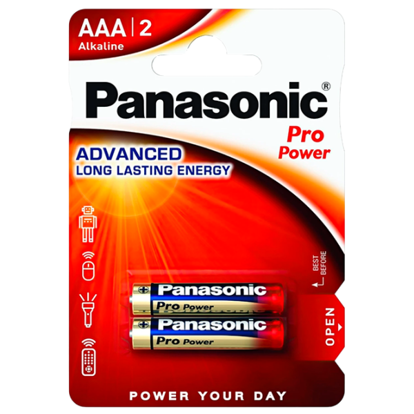 Baterie Panasonic PRO Power LR03 1.5 V / 2 buc. photo 1