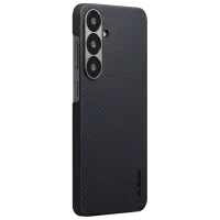Husă pentru smartphone Samsung Galaxy S25 Plus 5G Pitaka / MagSafe Back / PC / Gray Black photo 2