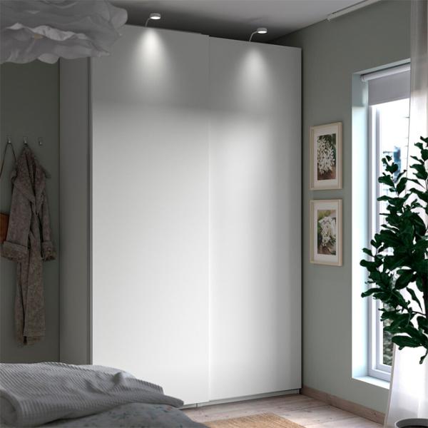 Шкаф Ikea Pax/Hasvik 150 x 66см x 236.4 / ДСП / Белый photo 3