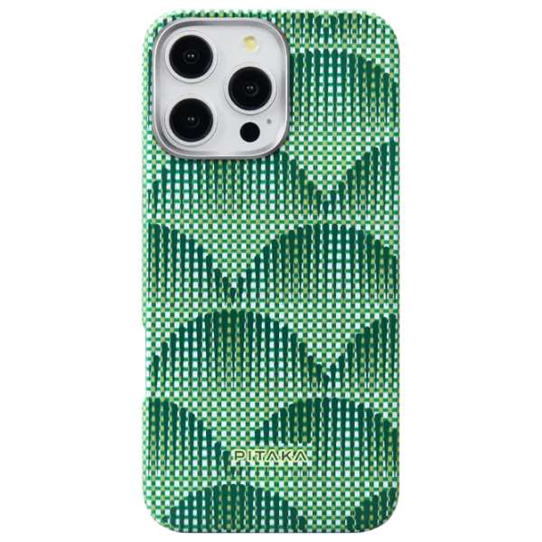Husă pentru smartphone Apple iPhone 16 Pro Pitaka / MagSafe Back / PC / Forest Green photo 1