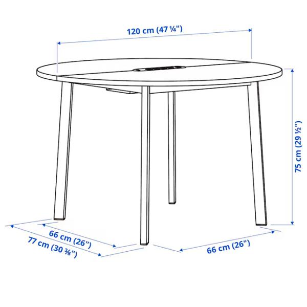 Офисный стол Ikea Mittzon ДСП/ Дуб Сонома photo 7