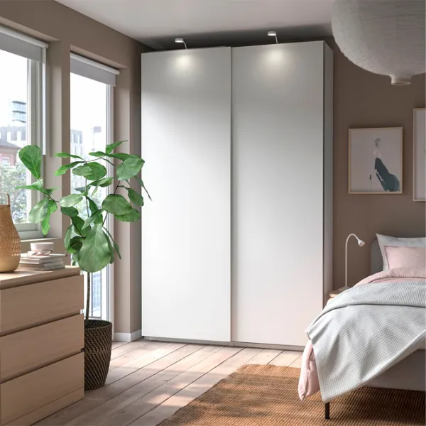 Dulap Ikea Pax/Hasvik 150 x 44 x 236.4 / DSP / Alb photo 3
