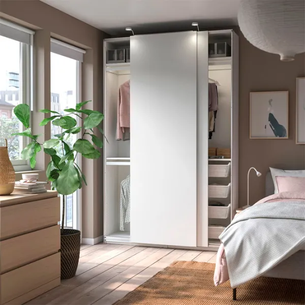 Dulap Ikea Pax/Hasvik 150 x 44 x 236.4 / DSP / Alb photo 4