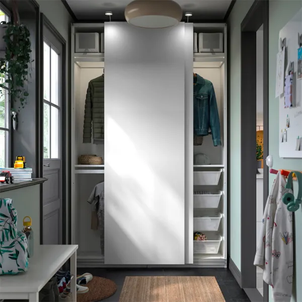 Dulap Ikea Pax/Hasvik 150 x 44 x 236.4 / DSP / Alb photo 6