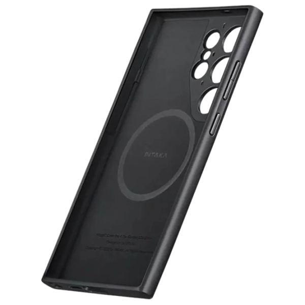 Husă pentru smartphone Samsung Galaxy S24 Ultra Pitaka / MagSafe Back / PC / Gray Black photo 2 Husă pentru smartphone Samsung Galaxy S24 Ultra Pitaka / MagSafe Back / PC / Gray Black photo 2