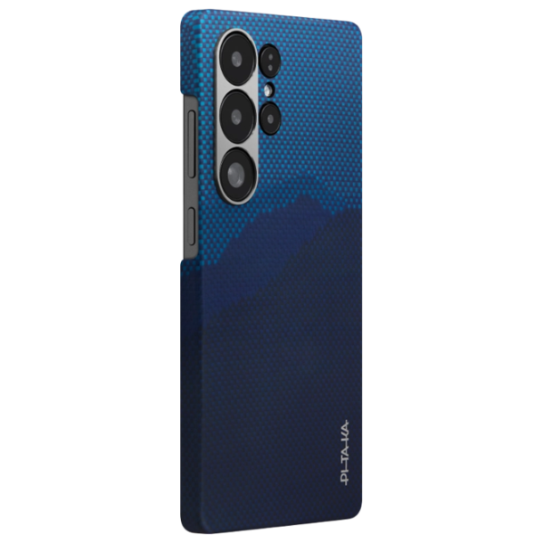 Husă pentru smartphone Samsung Galaxy S25 Ultra 5G Pitaka / MagSafe Back / PC / Dark Blue photo 1 Husă pentru smartphone Samsung Galaxy S25 Ultra 5G Pitaka / MagSafe Back / PC / Dark Blue photo 1