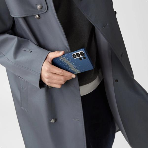 Husă pentru smartphone Samsung Galaxy S25 Ultra 5G Pitaka / MagSafe Back / PC / Dark Blue photo 2 Husă pentru smartphone Samsung Galaxy S25 Ultra 5G Pitaka / MagSafe Back / PC / Dark Blue photo 2