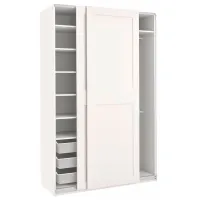 Шкаф Ikea Pax/Grimo 150 x 66см x 236 / ДСП / Белый photo 2