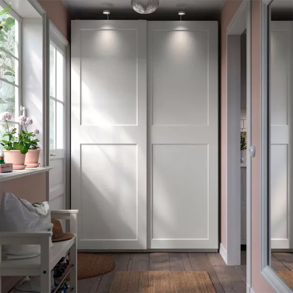 Dulap Ikea Pax/Grimo 150 x 66 x 236 / DSP / Alb photo 3