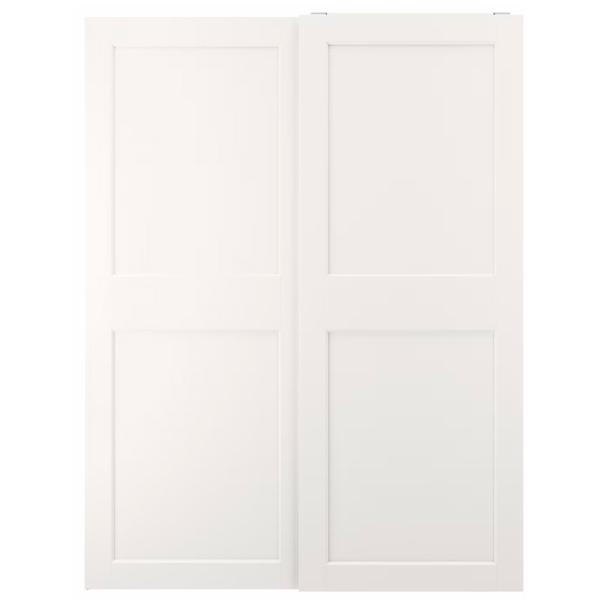 Шкаф Ikea Pax/Grimo 150 x 66см x 201 / ДСП / Белый photo 2