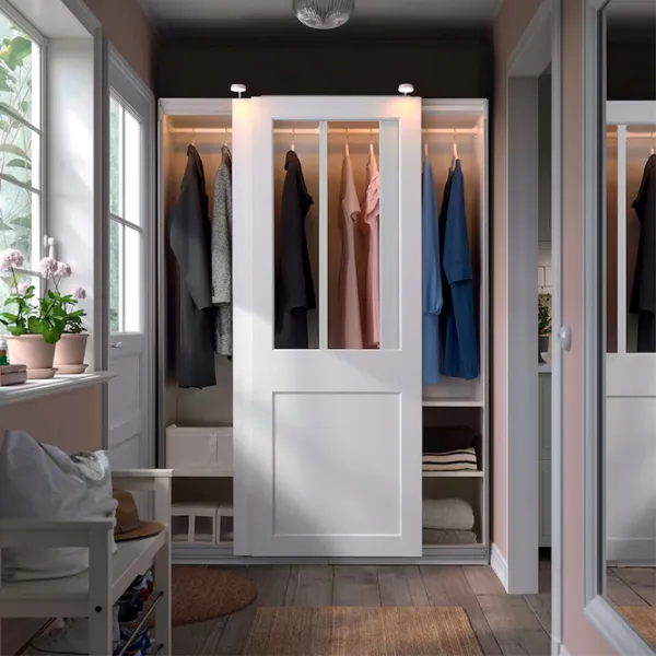 Dulap Ikea Pax/Grimo 150 x 66 x 201 / DSP / Alb photo 3